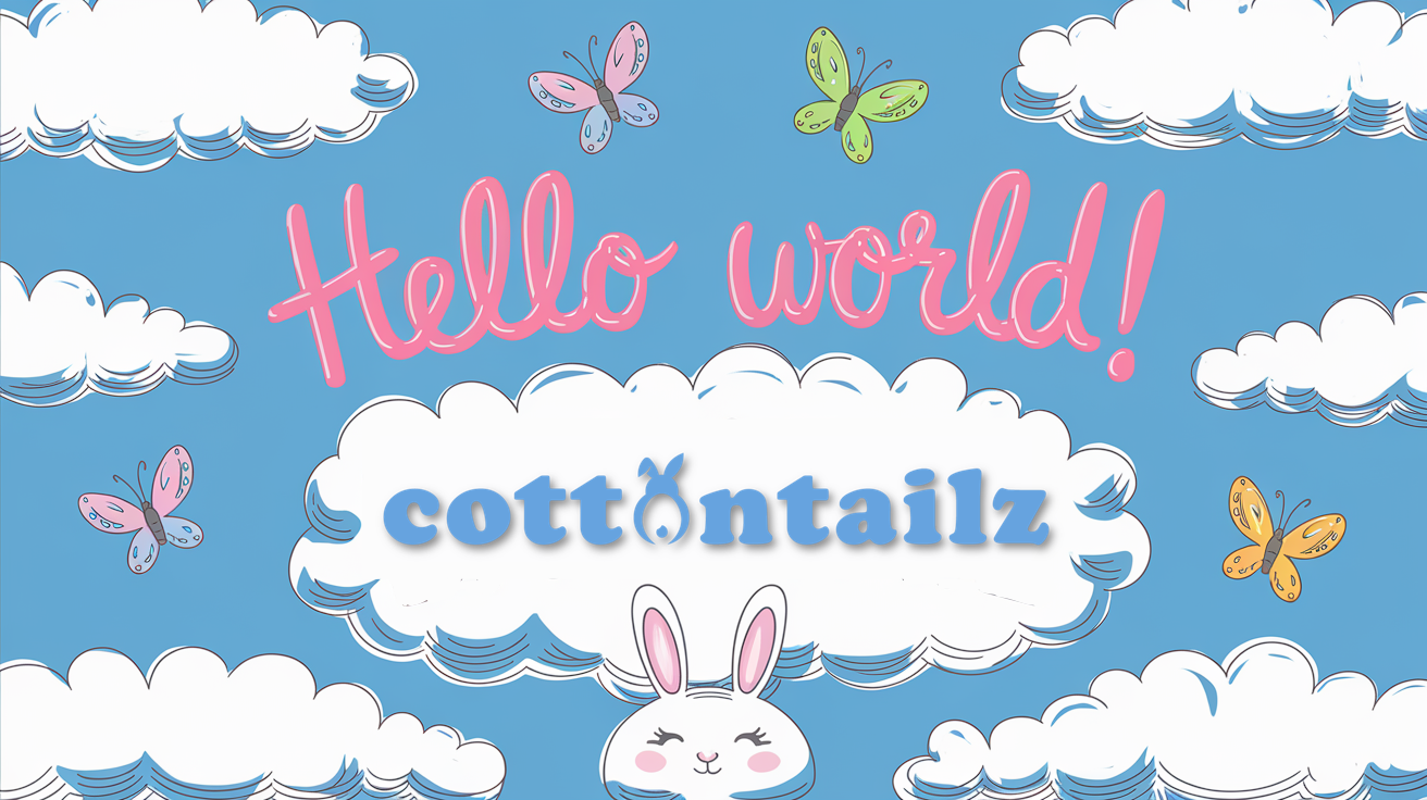 Hello World Greeting Banner For Cottontailz ABDL Diapers