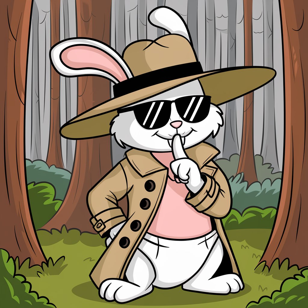 Privacy bunny wearing ABDL adult diaper